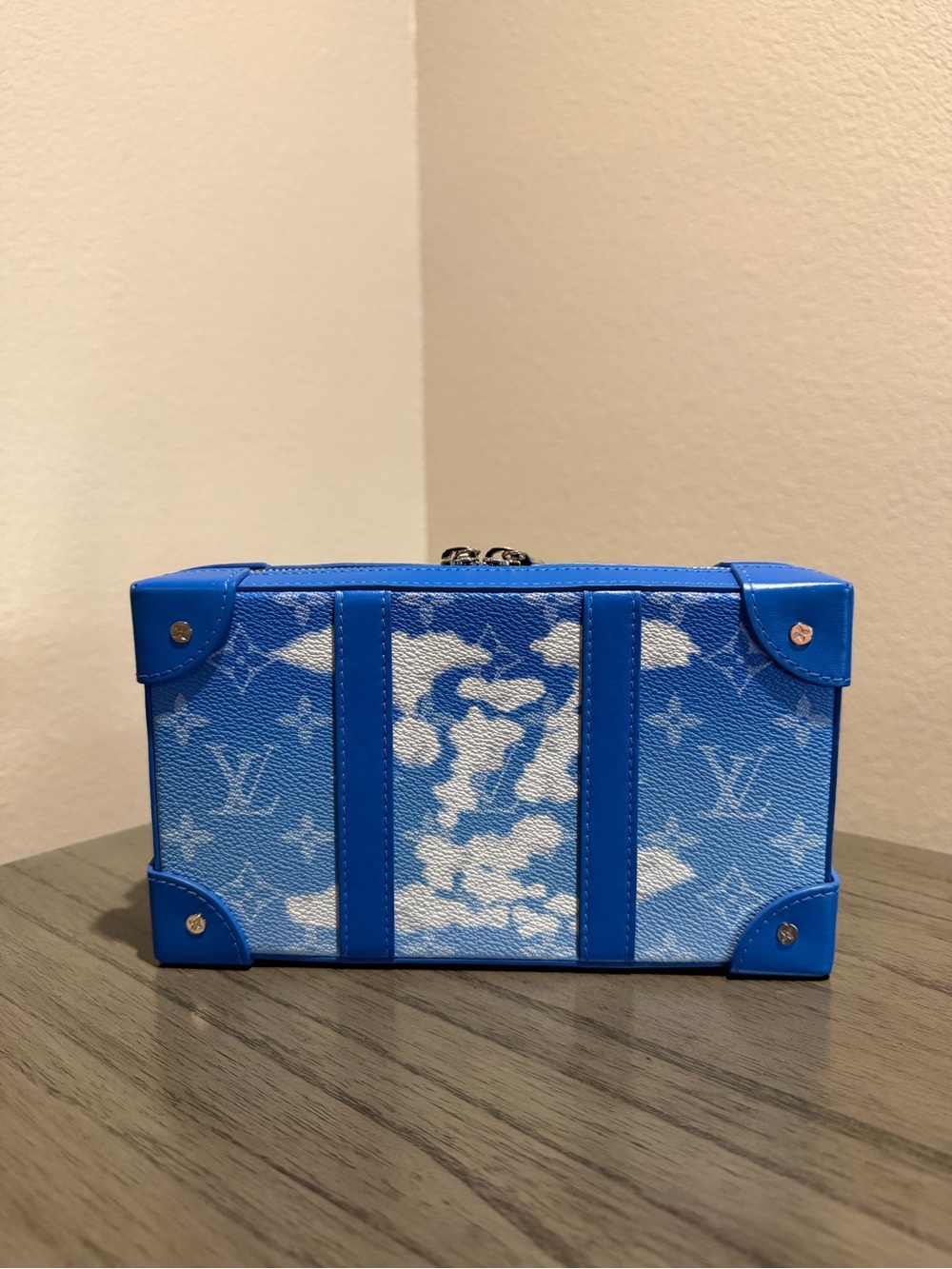 Louis Vuitton blue monogram leather crossbody bag